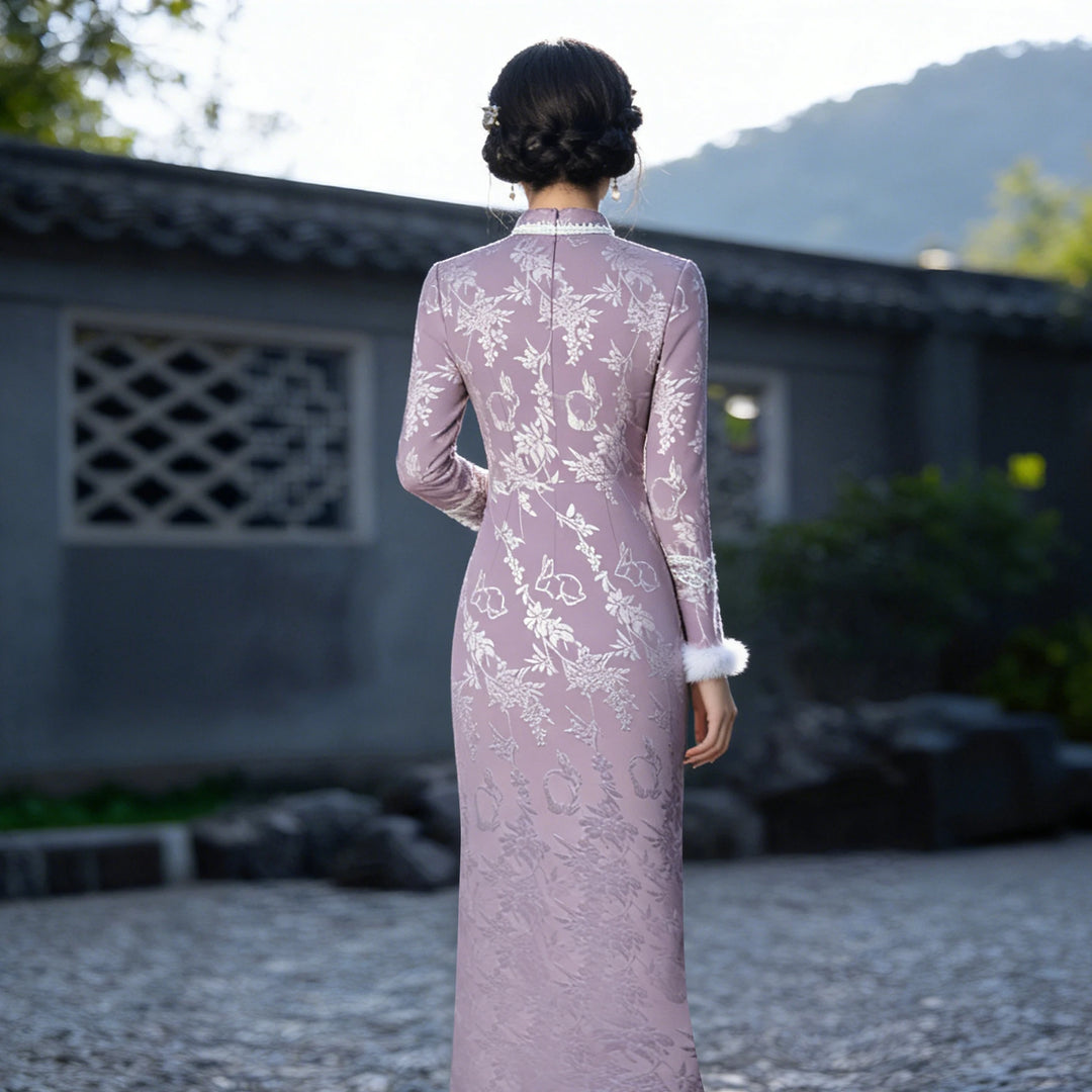 Robe Japonaise Jacquard Chic