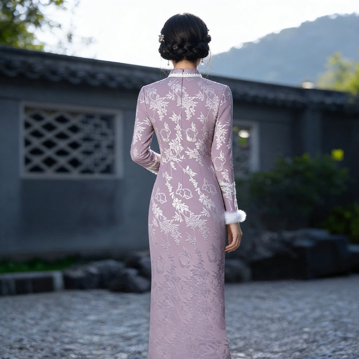Robe Japonaise Jacquard Chic