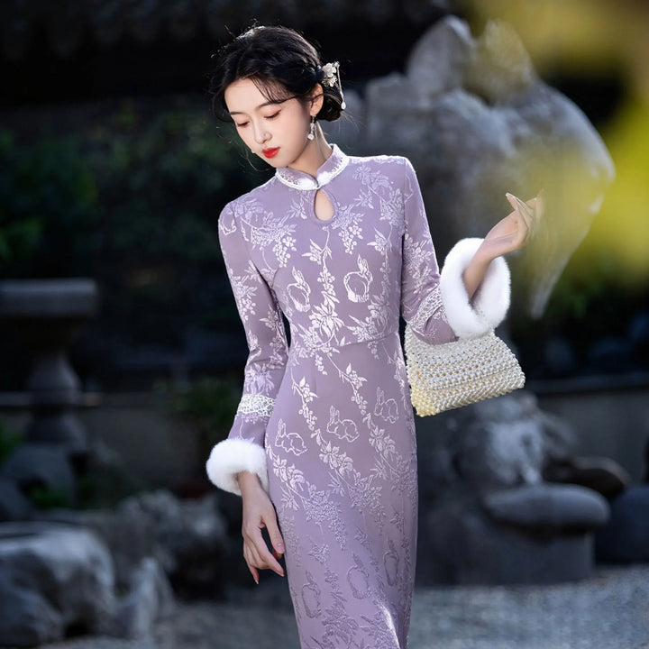 Robe Japonaise Jacquard Raffiné