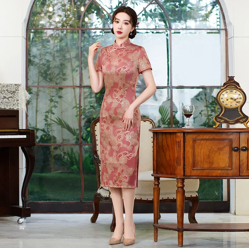 Robe Japonaise Mi- Longue Chic