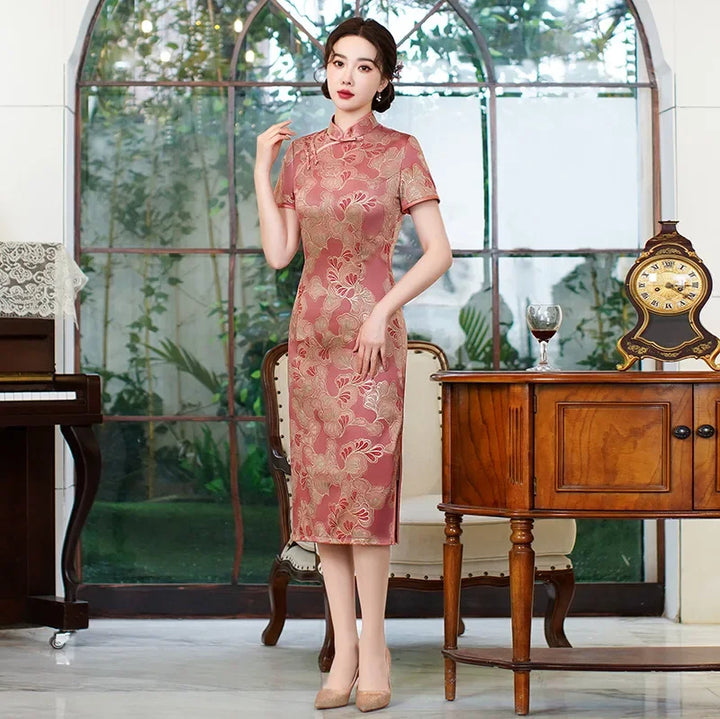 Robe Japonaise Mi- Longue Chic