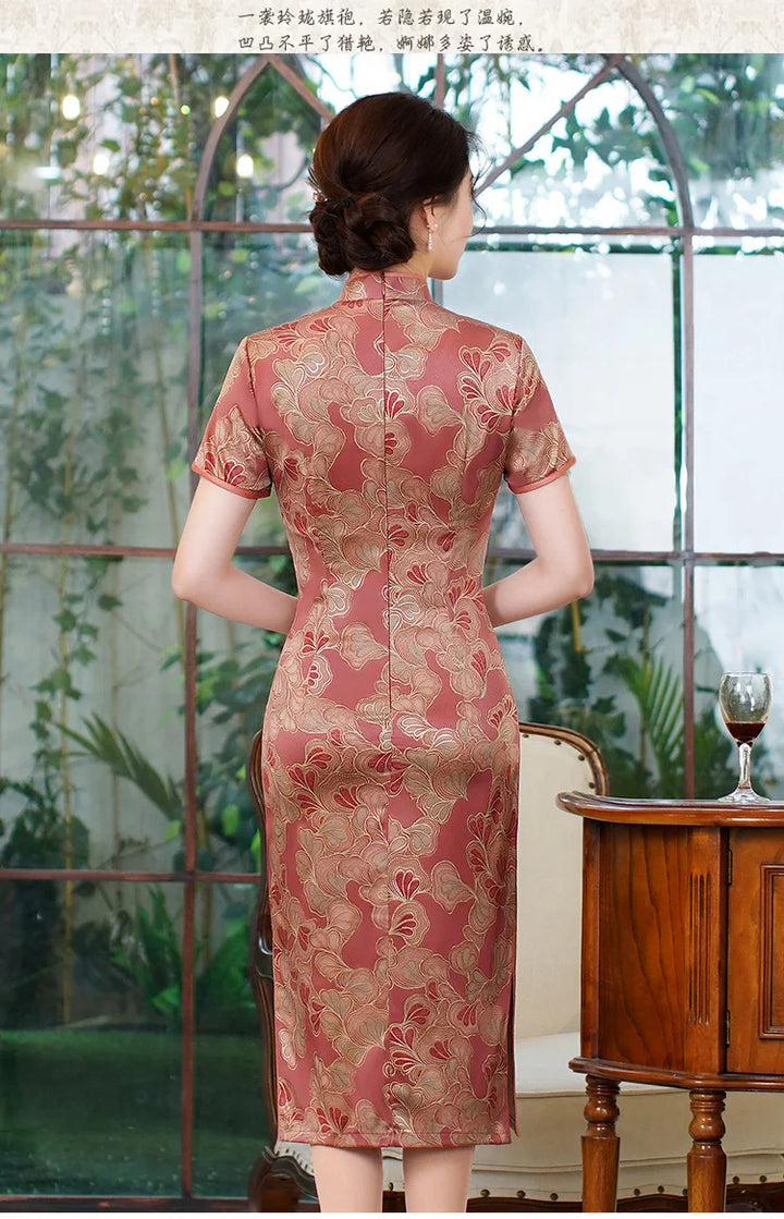 Robe Japonaise Mi- Longue Chic Délicat