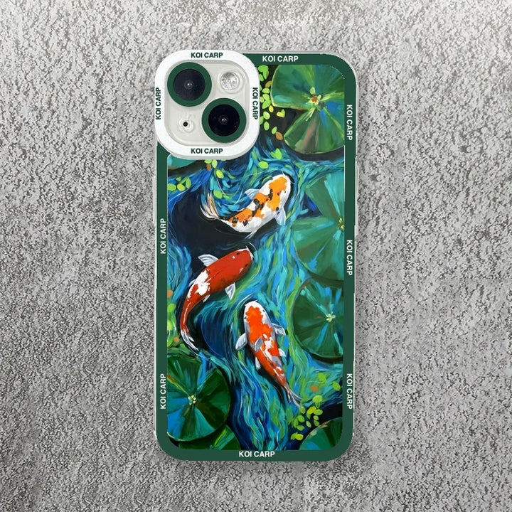 Coque de Téléphone Japonaise Souple vert