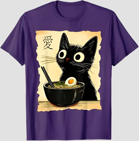 T-shirt Japonais Fun Violet