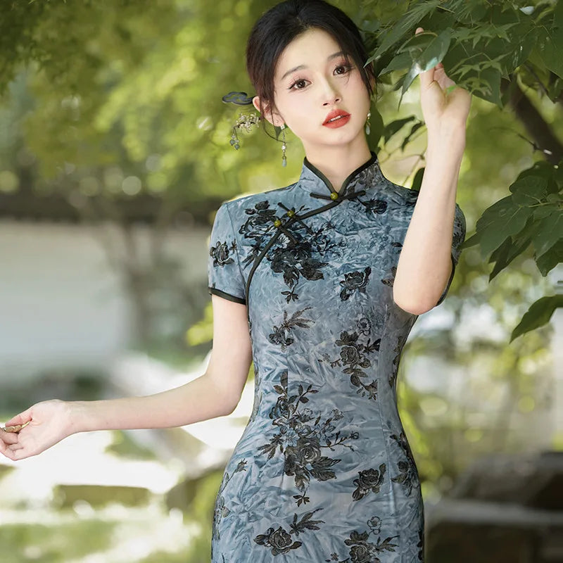 Robe Japonaise En Velours