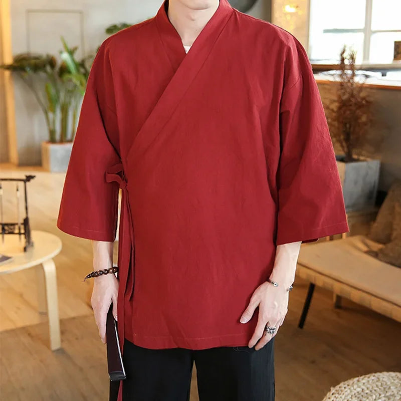 Veste Légère Kimono Homme traditionnelle