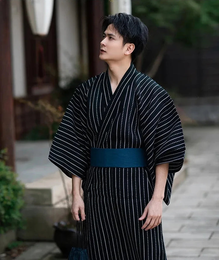 Kimono Ample Japonais Homme Traditionnel