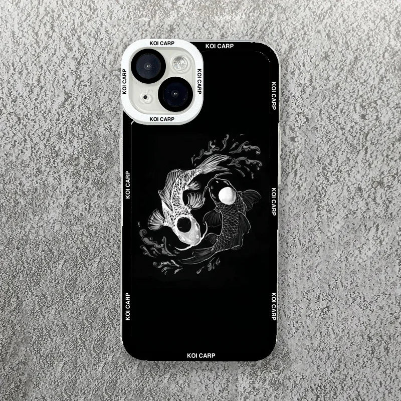 Coque de Téléphone Japonaise Souple noir