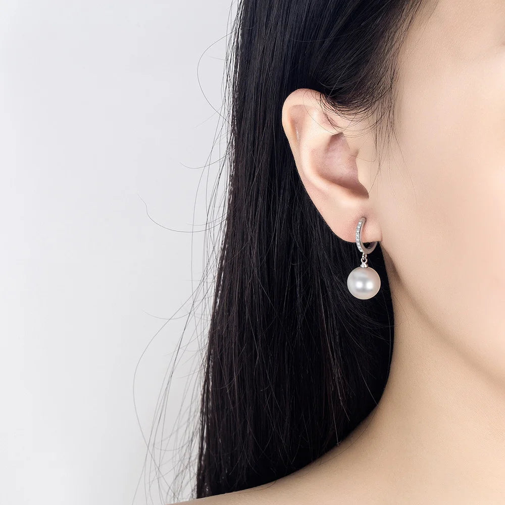 Boucle d'oreille perle japonaise femme