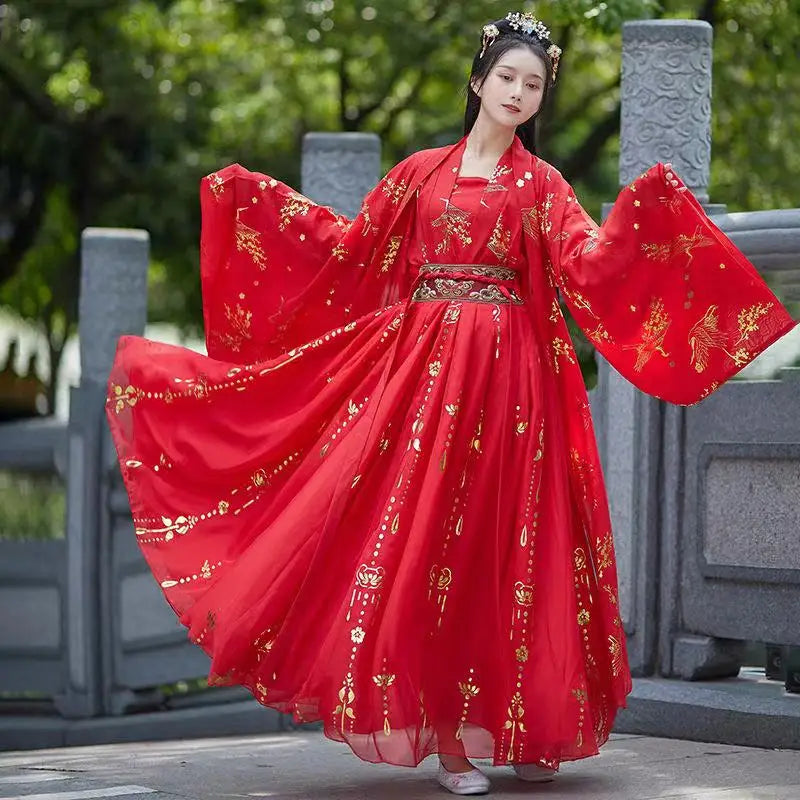 Robe de Mariée Inspiration Japonaise rouge