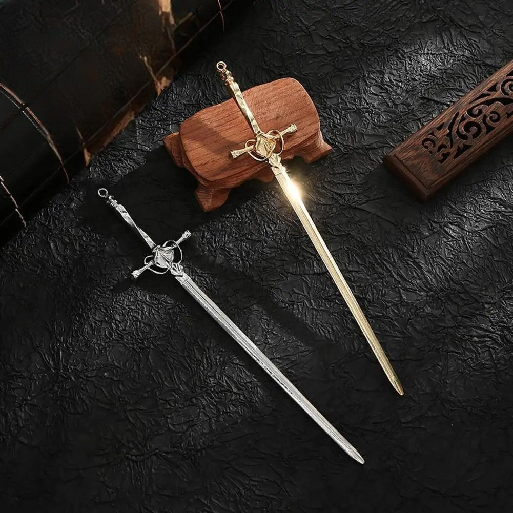Japanese metal sword hairpin