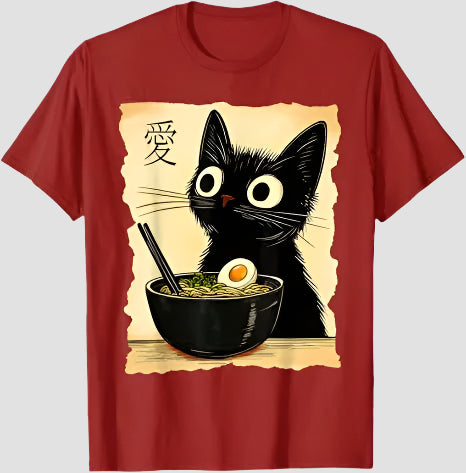 T-shirt Japonais Fun Rouge