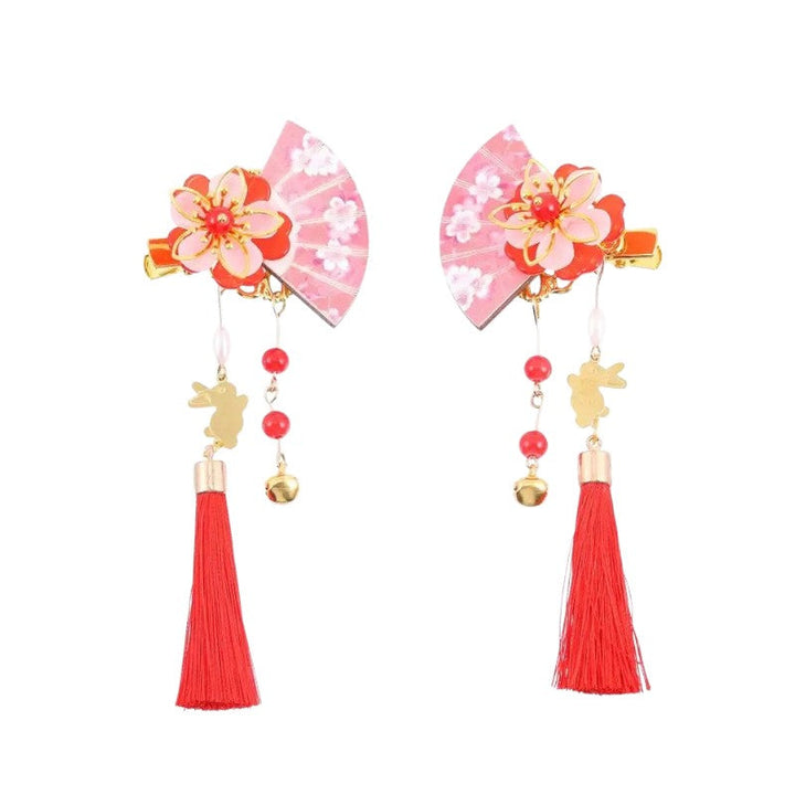 Long Japanese tassel pin
