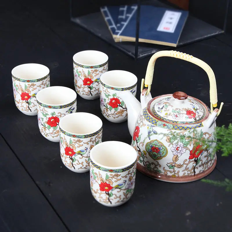 Japanese teapot and cup set