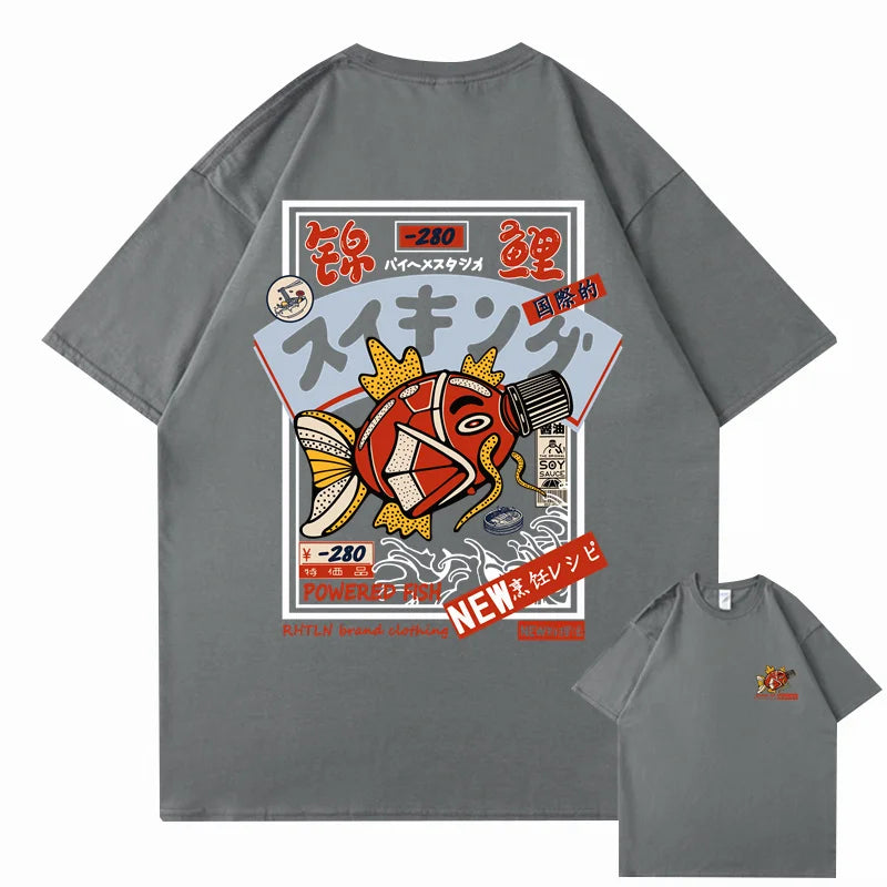 T-shirt japonais Koi streetwear