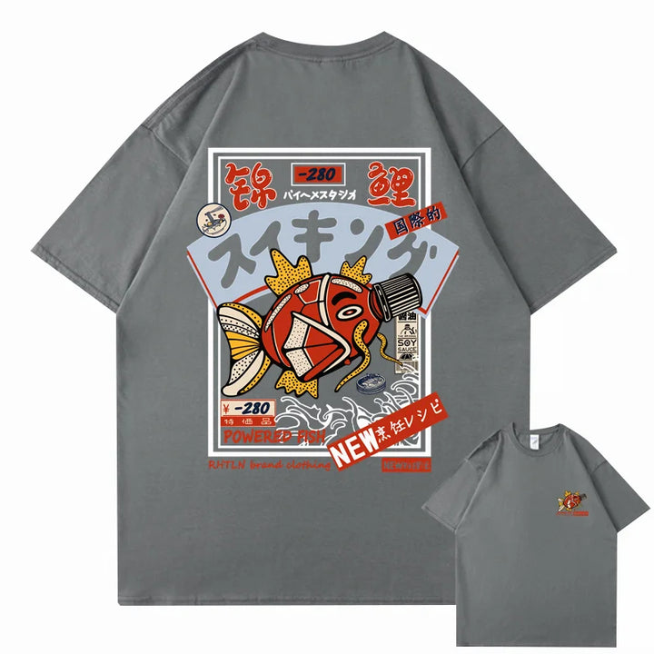 T-shirt japonais Koi streetwear