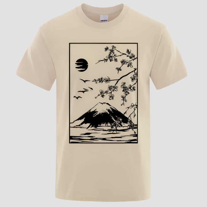 T-shirt Japonais Epuré Beige