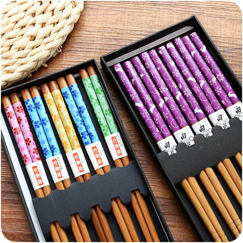 Coffret baguettes japonaise bambou