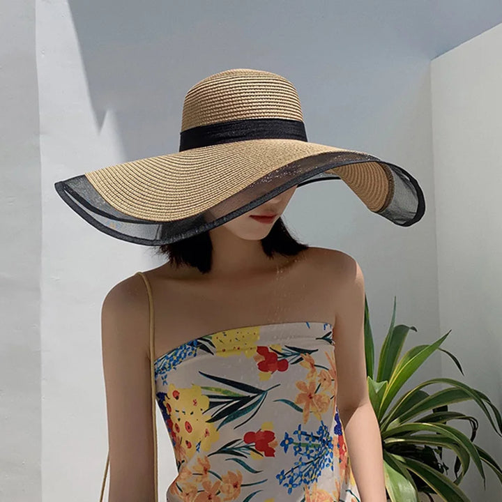 Chapeau en paille japonais femme