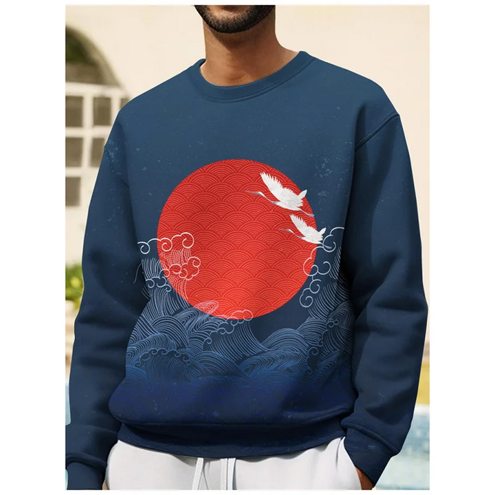 Sweat Classique Japon Bleu