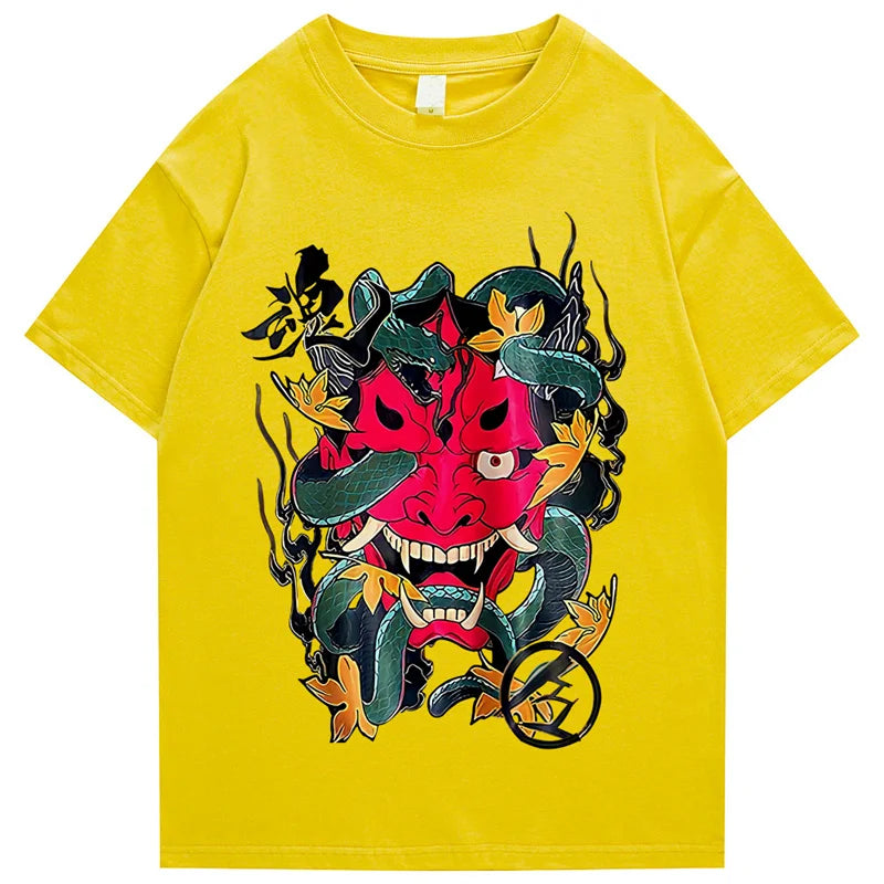 T-shirt Motif Japonais Ample