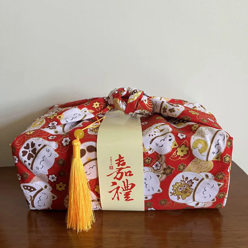 Furoshiki Japonais Traditionnel chat