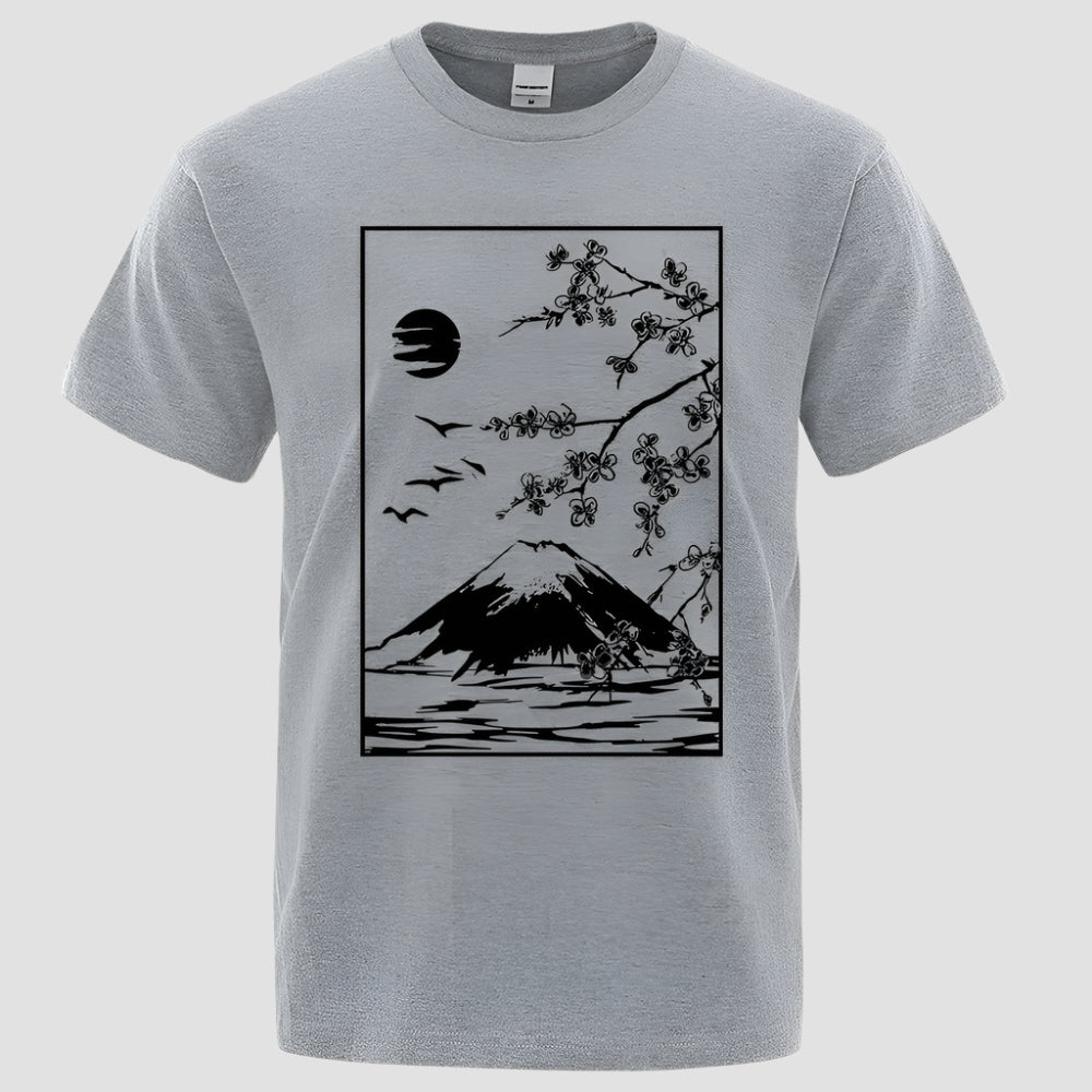 T-shirt Japonais Epuré Gris