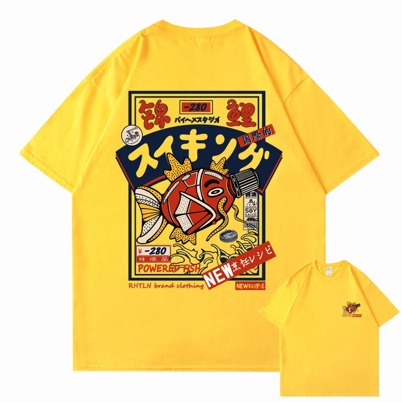 T-shirt japonais Koi streetwear