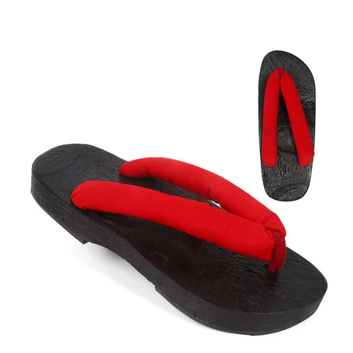 Geta Japonais Estival Rouge