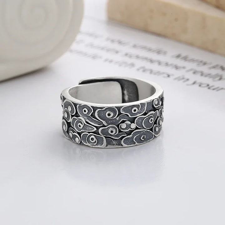 Bague japonaise homme argent 