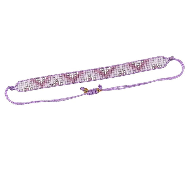 Bracelet Miyuki Tila Multicolore Tissé