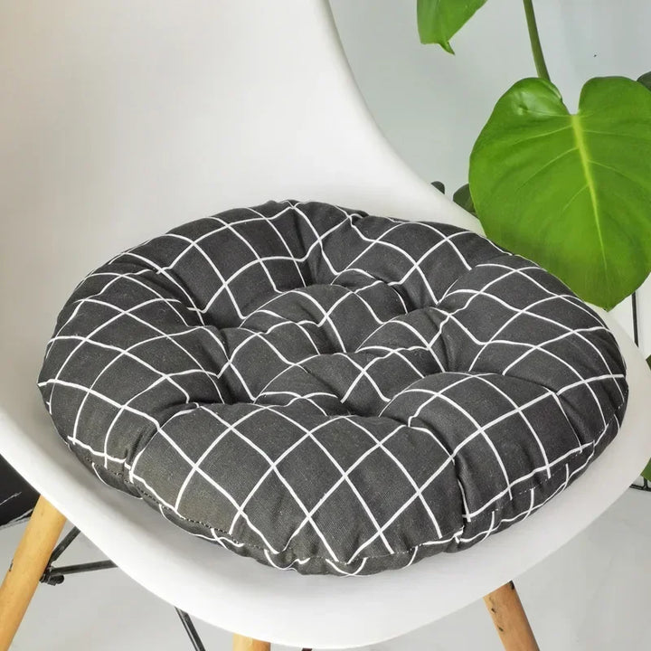 Coussin Rond Japonais à Motifs pour Chaise