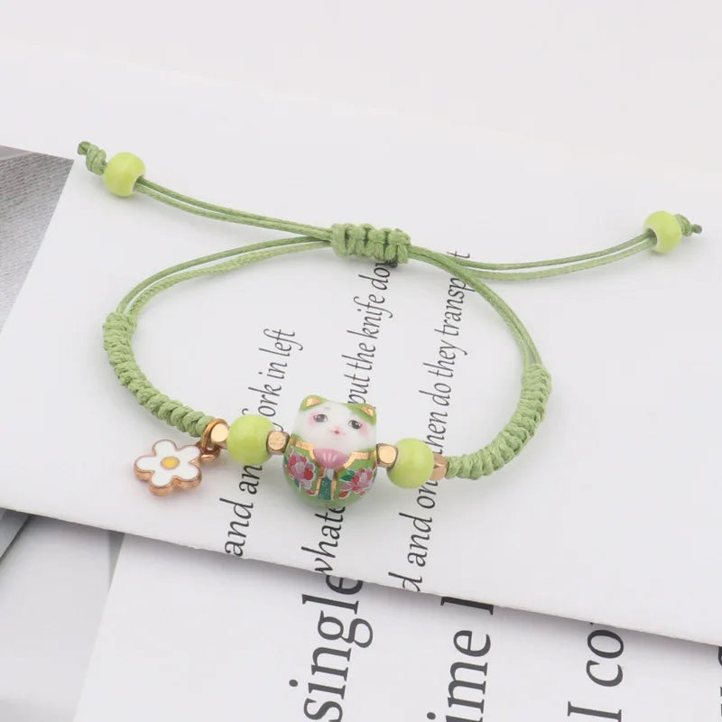 Bracelet à Breloque Japonais vert