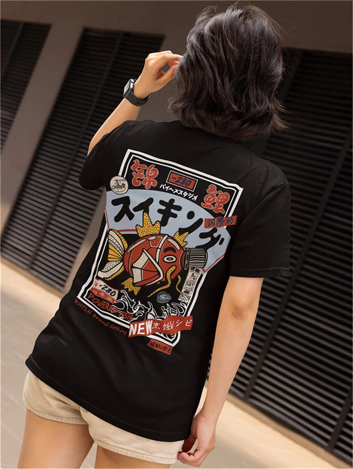 T-shirt japonais Koi streetwear