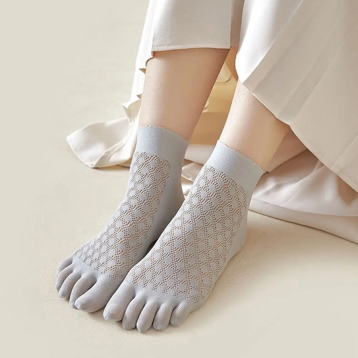 Chaussettes Japonaises Respirantes Gris