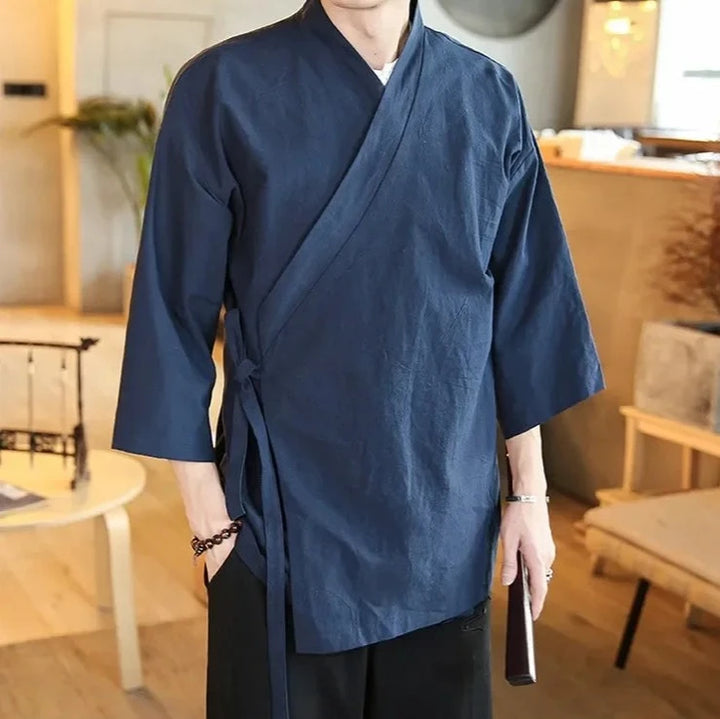 Veste Kimono Homme Traditionnel Légère