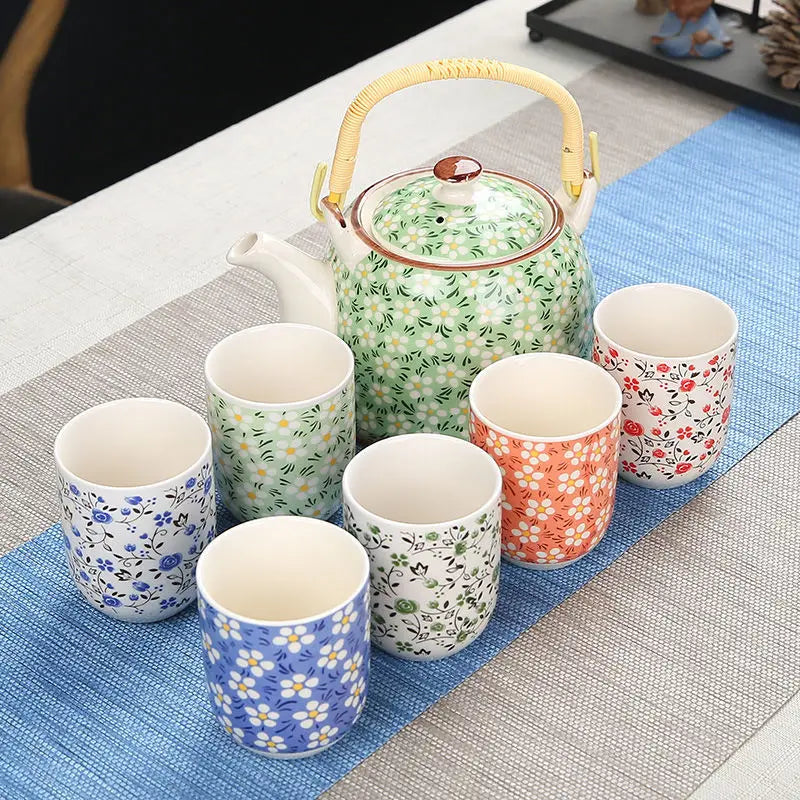 Ensemble théière et tasse japonaise