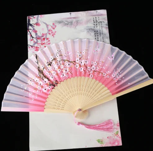 Éventail Japonais Fleur de Sakura