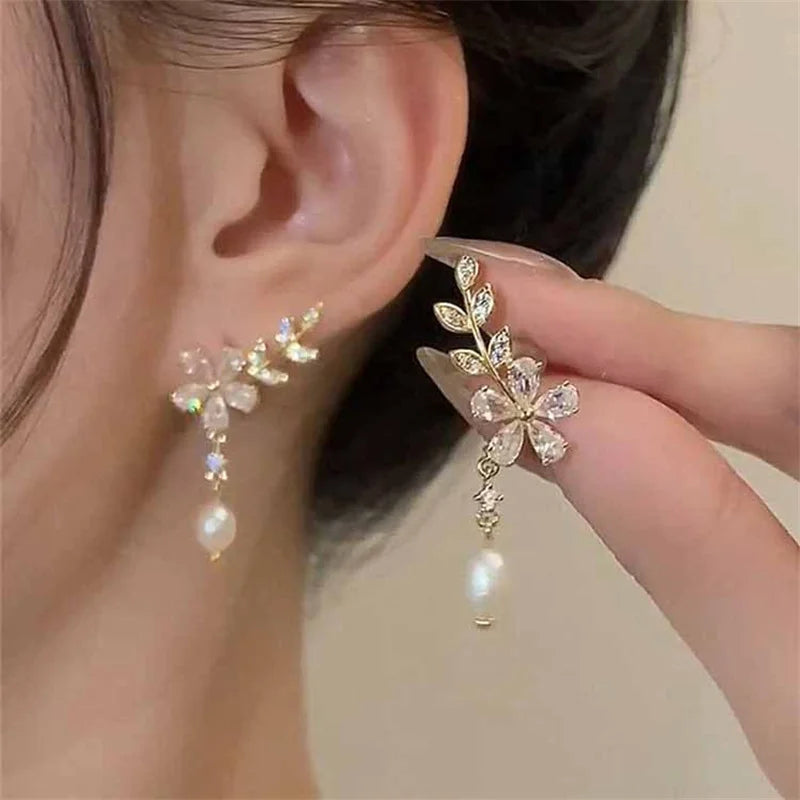 Boucle d'oreille japonaise Fleur de cerisier