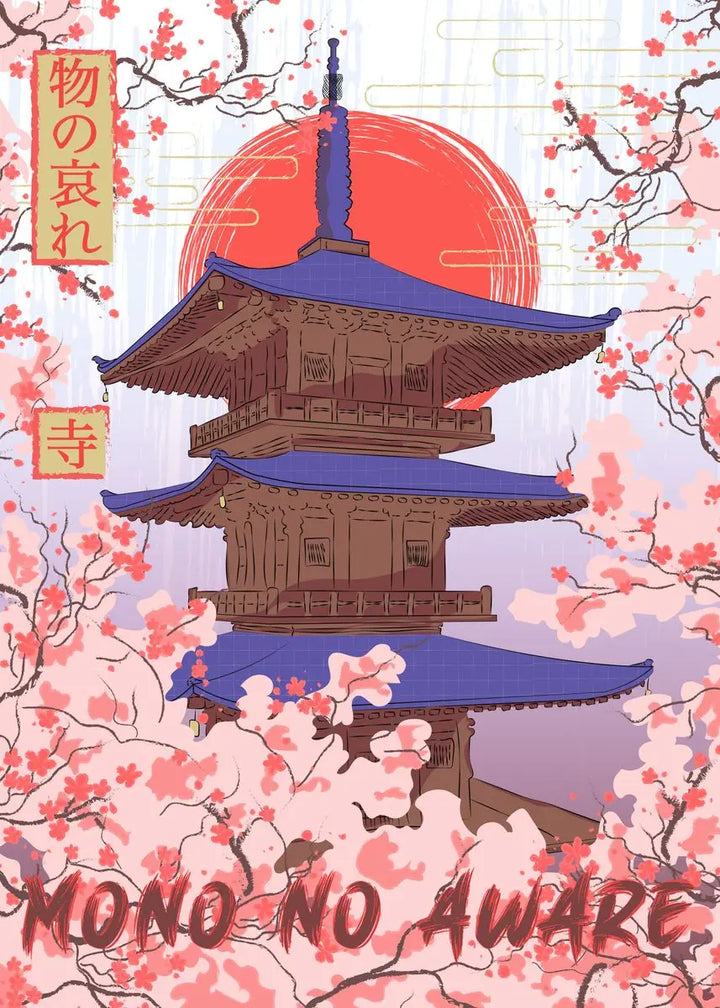 Affiche de Culture Japonaise temple