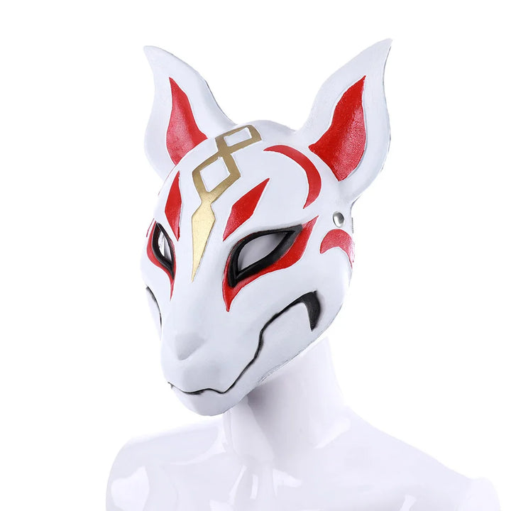 Masque Japonais Loup blanc