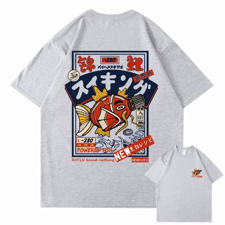T-shirt japonais Koi streetwear