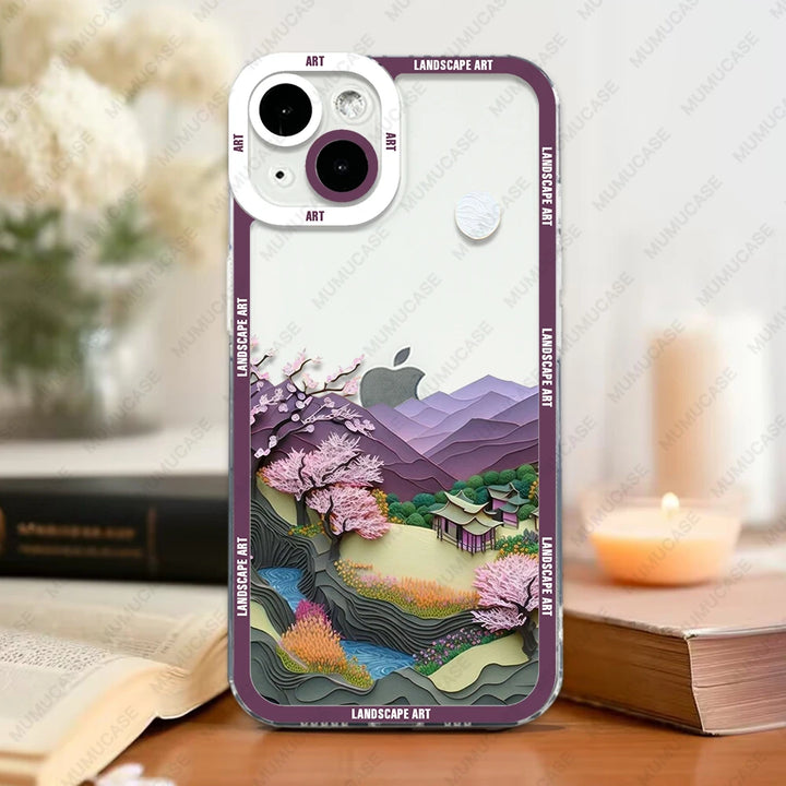 Coque de Téléphone Japonaise Souple violet