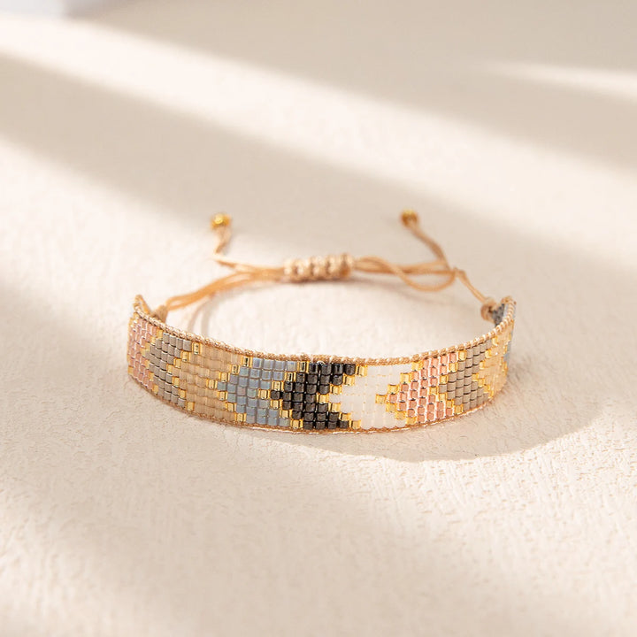 Bracelet tissé perles miyuki femme