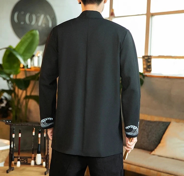 Blazer Kimono Homme Noir