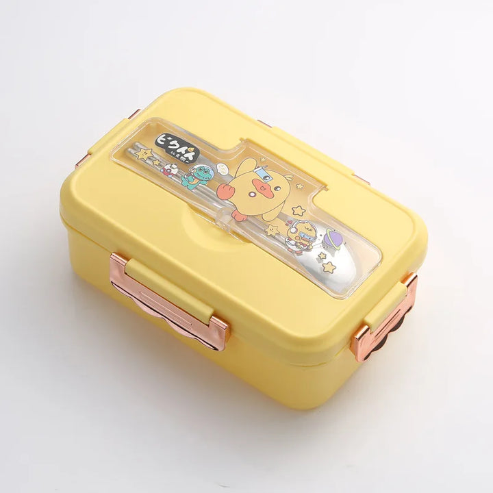 Boite bento enfant jaune 