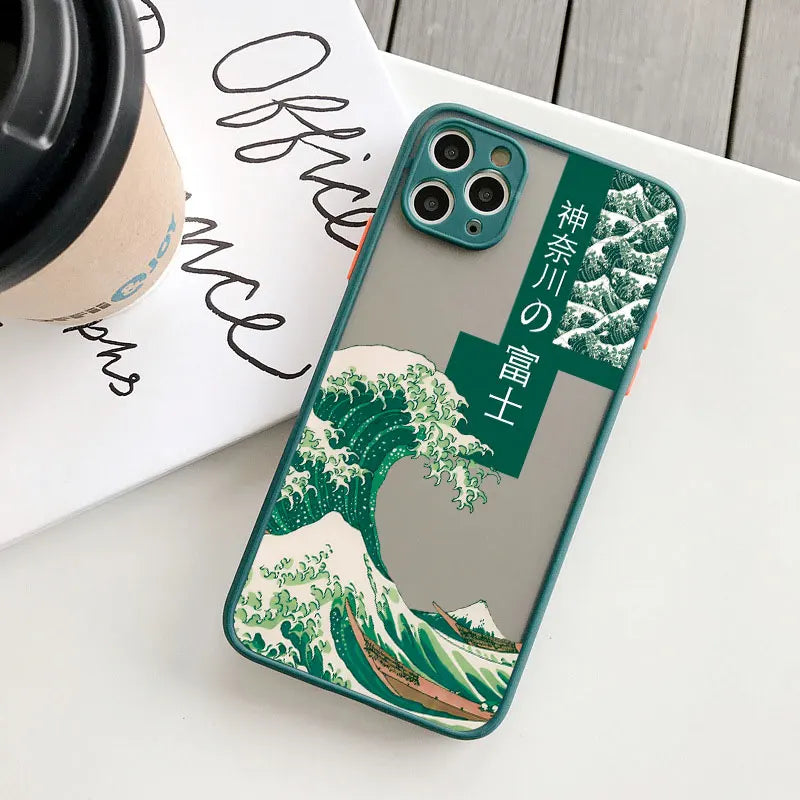 Coque de Téléphone Japonaise Tendance vert