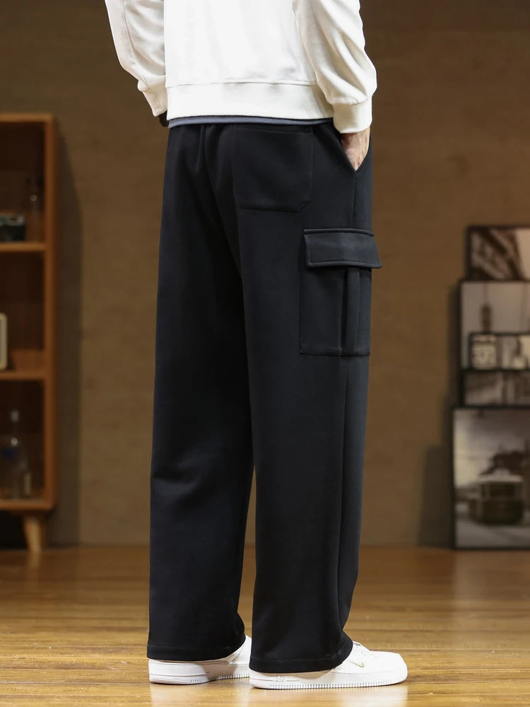 Pantalon Droit de Survêtement Japonais noir