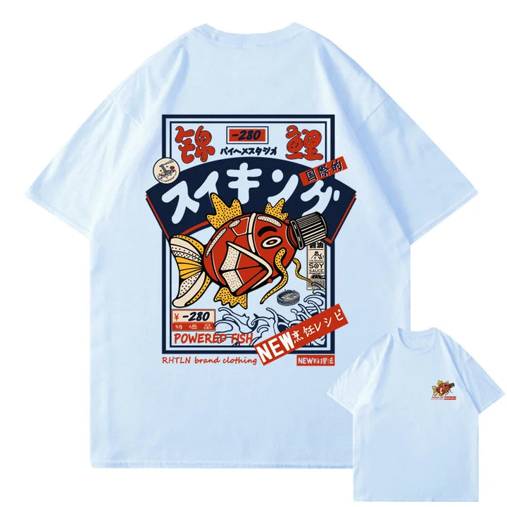 T-shirt japonais Koi streetwear