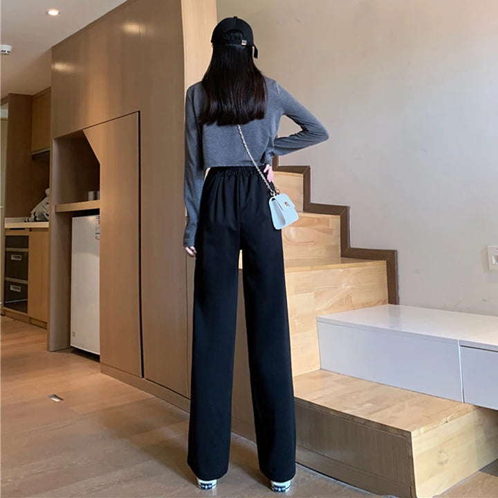 Pantalon Taille Haute pour Femme dos